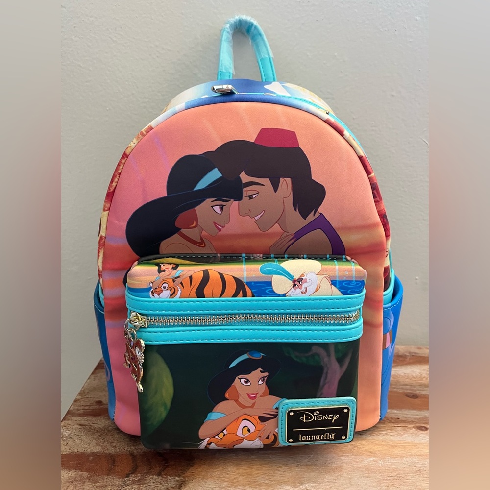 Loungefly Aladdin Princess Scenes Mini Backpack - Picture 2 of 9
